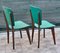 French Green Leather Chairs, Set of 2, Image 4
