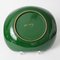 Cuenco italiano vintage de cerámica verde, años 50, Imagen 7