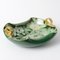 Cuenco italiano vintage de cerámica verde, años 50, Imagen 4
