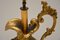 Große Antike Vergoldete Metall Hängelampe 7