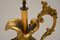 Large Antique Gilt Metal Flagon Lamp, Image 7