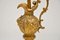 Large Antique Gilt Metal Flagon Lamp, Image 3