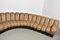 DS600 Snake Sofa in Caramel Leather by Ueli Berger for De Sede, 1980s 5