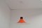 Mid-Century Orange Lacquered Metal Pendant, 1980s, Image 4