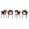 Beech Dining Chairs by Oswald Haerdtl, Czechoslovakia, 1960s, Set of 4 1