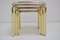 Brass Nesting Tables, 1990s, Set of 3 6