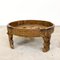 Antique Indian Carved Round Coffee Table 1