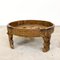 Antique Indian Carved Round Coffee Table, Image 1
