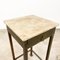 Vintage Brass Side Table with Marble Top, Image 3