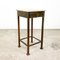 Vintage Brass Side Table with Marble Top 1