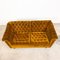 Vintage Yellow Buttoned Velvet 2-Seater Sofa, Image 7