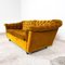 Gelbes Vintage 2-Sitzer Sofa aus Samt in Gelb 3