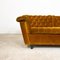 Vintage Yellow Buttoned Velvet 2-Seater Sofa 6
