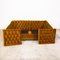 Vintage Yellow Buttoned Velvet 2-Seater Sofa, Image 10