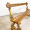 Antique Garden Bench with Heavy Cast Iron Frame, Image 4