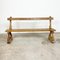 Antique Garden Bench with Heavy Cast Iron Frame, Image 1