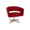 Turner Red Fabric Swivel Chair from Montis 1