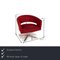 Turner Red Fabric Swivel Chair from Montis 2