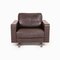 Dunkelbraunes Ledersofa Set von Gyform 16