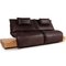 Dunkelbraunes Leder Free Motion Edit Sofa von Koinor 11