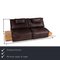 Dark Brown Leather Free Motion Edit Sofa from Koinor 2
