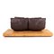 Dark Brown Leather Free Motion Edit Sofa from Koinor, Image 14