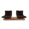 Dark Brown Leather Free Motion Edit Sofa from Koinor 5