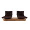 Dark Brown Leather Free Motion Edit Sofa from Koinor, Image 5