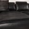 Black Leather Semino Sofa from Contour 4