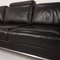 Black Leather Semino Sofa from Contour 5