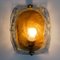 Brass and Brown Glass Hand Blown Murano Glass Wall Lights, Set of 2, Image 4