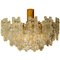 Large Glass Flush Mount or Chandelier by by J.T. Kalmar, 1960s, Image 1