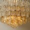 Large Glass Flush Mount or Chandelier by by J.T. Kalmar, 1960s, Image 6