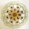 Large Glass Flush Mount or Chandelier by by J.T. Kalmar, 1960s, Image 9