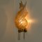 Large Gold Glass Wall Sconce from Barovier & Toso, Italy, 1950s 11