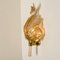Large Gold Glass Wall Sconce from Barovier & Toso, Italy, 1950s 10