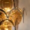 Lampadario grande in vetro fumé e ottone nello stile di Vistosi, Italia, Immagine 6
