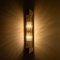 Große Wandlampe aus Murano Glas & vergoldetem Messing, Italien 11