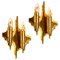 Mid-Century Brass Wall Sconces, 1970, Set of 2, Image 1
