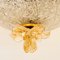 Flush Mount with Clear and Gold Brown Murano Glass from Barovier & Toso, Italy 2
