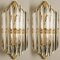 Murano Glass and Gilt Brass Sconces in the Style of Venini, Italy, Set of 2, Image 4