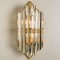 Murano Glass and Gilt Brass Sconces in the Style of Venini, Italy, Set of 2 8