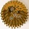 Chandelier or Flush Mount in Brass and Crystal from Palme, 1960s, Image 14