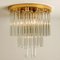 Chandelier or Flush Mount in Brass and Crystal from Palme, 1960s 3