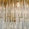 Chandelier or Flush Mount in Brass and Crystal from Palme, 1960s 19
