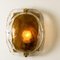 Brass and Hand-Blown Brown Murano Glass Wall Lights by J. Kalmar, Set of 2, Image 8