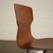 Chairs in Plywood & Chromed Metal, Holland, 1960s or 1970s, Set of 4 5