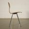 Chairs in Plywood & Chromed Metal, Holland, 1960s or 1970s, Set of 4 3