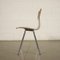 Chairs in Plywood & Chromed Metal, Holland, 1960s or 1970s, Set of 4, Image 9