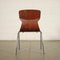 Chairs in Plywood & Chromed Metal, Holland, 1960s or 1970s, Set of 4 10